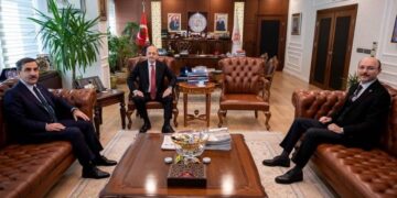 ÇALIŞMA VE SOSYAL GÜVENLİK BAKANI VEDAT BİLGİN’İ ZİYARET ETTİK