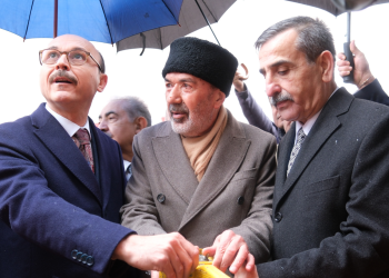 TÜRK EĞİTİM SEN PROF. DR. NECMETTİN HACIEMİNOĞLU MİSAFİRHANESİNİN TEMELİ ATILDI